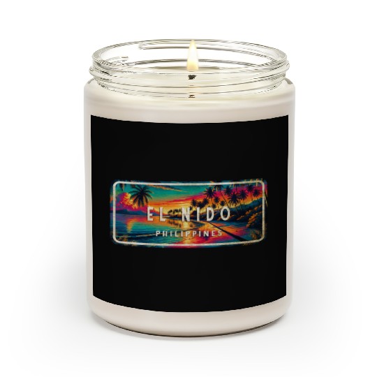 El Nido - Tropical Retro Sign Scented Candles