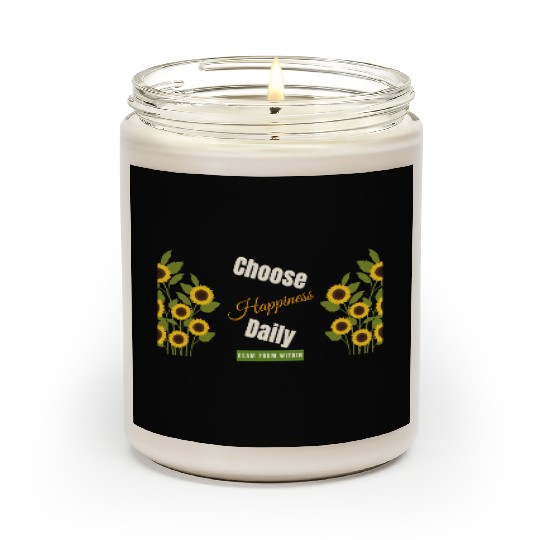 Choose Happiness Sunflower - Daily Positivity Scented Candles