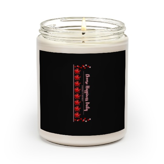 Choose Happiness Love Design - Self Love Heart Art Scented Candles