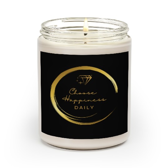 Choose Happiness Luxury Design - Gold Empowerment Scented Candles