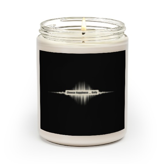 Choose Happiness Soundwave - Music Therapy Gift Scented Candles