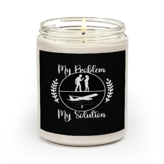 Flight Instructor My Problem My Pictogram Mom Dad Scented Candles