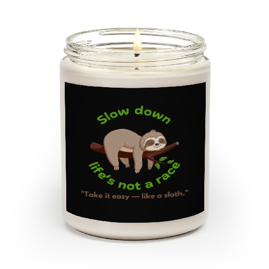 Take It Slow – Sloth Vibe Scented Candles for Kids & Youth