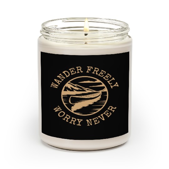 Wander Freely Worry Never Canoe On Lake Scented Candles