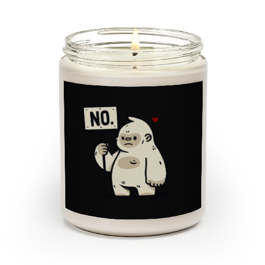 Gorilla Says No – Cute Protest Scented Candles