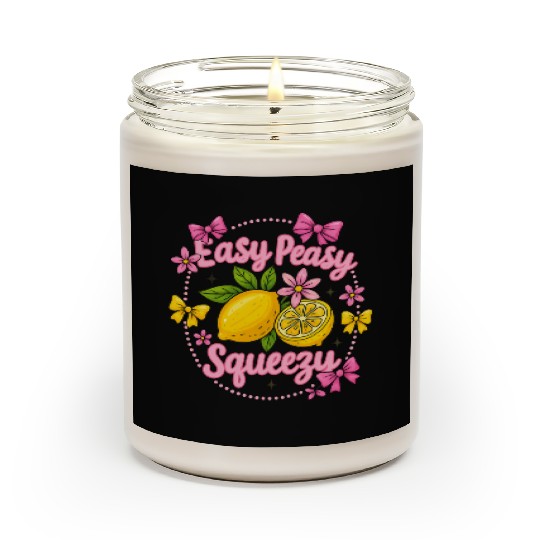 Preppy Lemon Summer Lemon Coquette Scented Candles