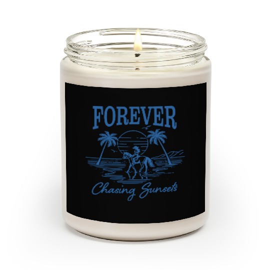 Beach Vacation Forever Chasing Sunsets Scented Candles