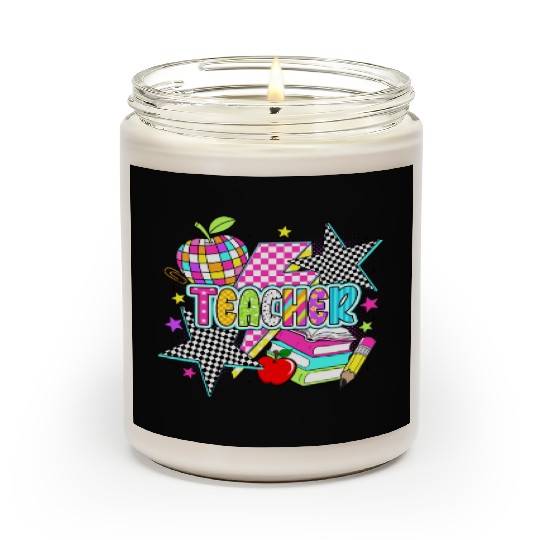 Retro Teacher Preppy Teacher Scented Candles