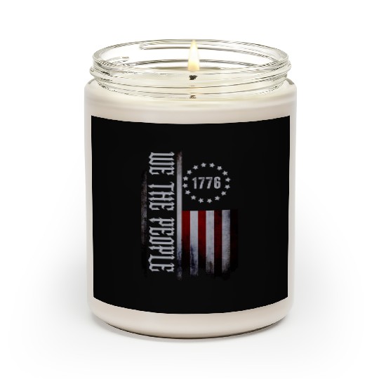 We the People 1776 American Flag USA Scented Candles