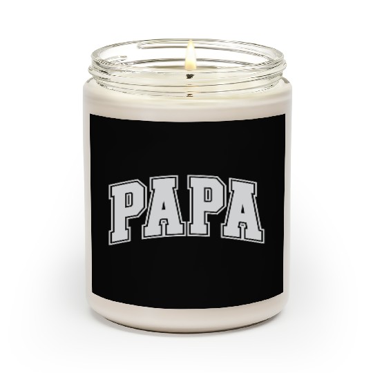 Papa Varsity Grandpa Daddy Dad Scented Candles