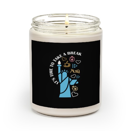 Inspirational Liberty and Wellness Theme Scented Candles
