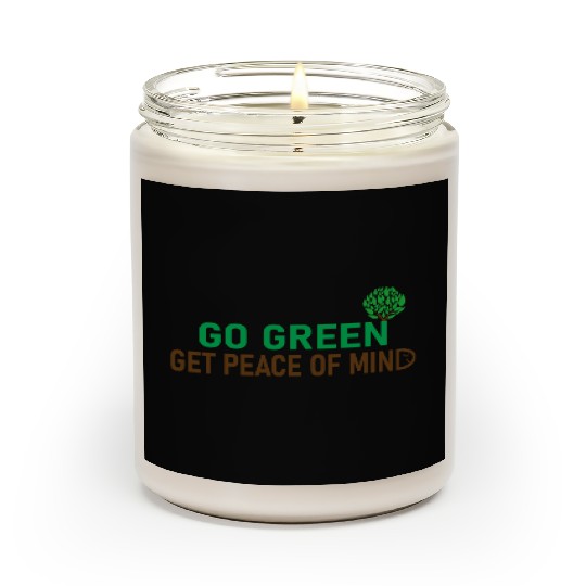 Peaceful Green Tree Logo for Eco Apparel Scented Candles