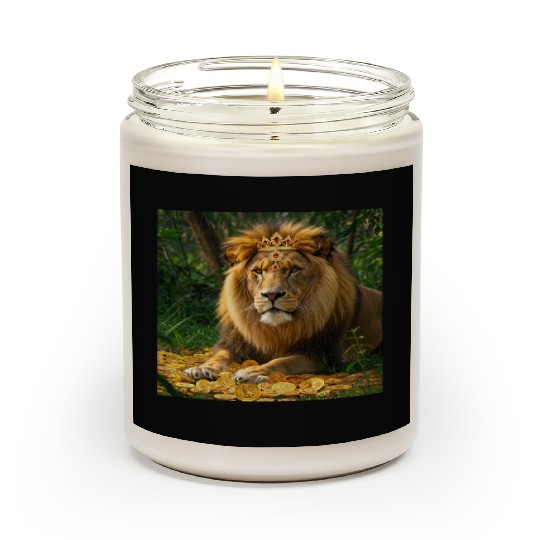 Lion coin Scented Candles