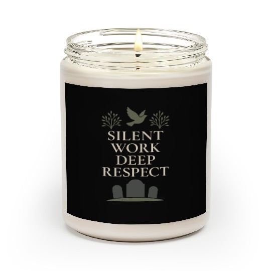 Cemetery Worker Groundskeeper Graveyard Memorial Scented Candles