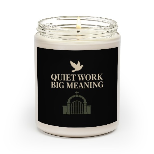 Cemetery Worker Groundskeeper Graveyard Memorial Scented Candles