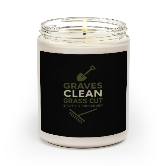 Cemetery Worker Groundskeeper Graveyard Memorial Scented Candles