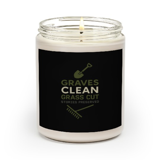 Cemetery Worker Groundskeeper Graveyard Memorial Scented Candles