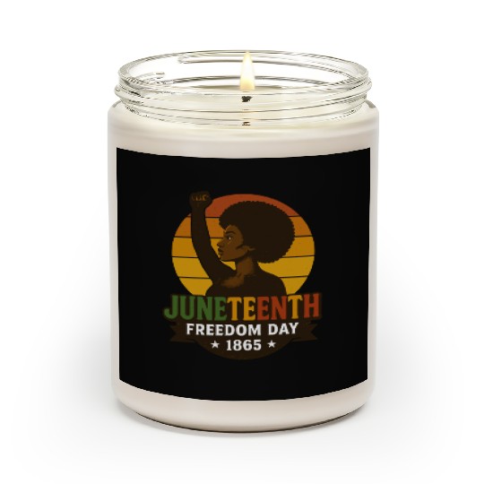 Juneteenth Freedom Day 1865 Black History Pride Scented Candles