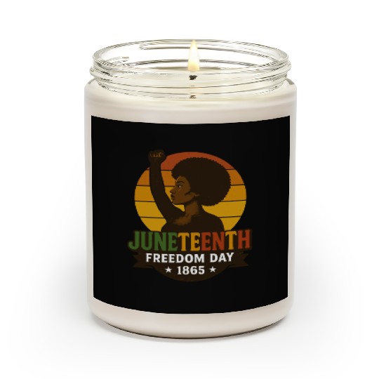 Juneteenth Freedom Day 1865 Black History Pride Scented Candles