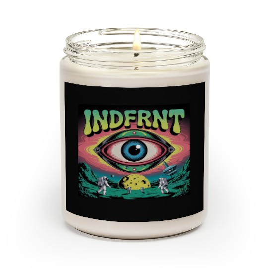 Psychedelic Space Eye – Trippy Cosmic Poster Art Scented Candles
