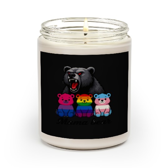Mama Bear Pride Cubs Scented Candles