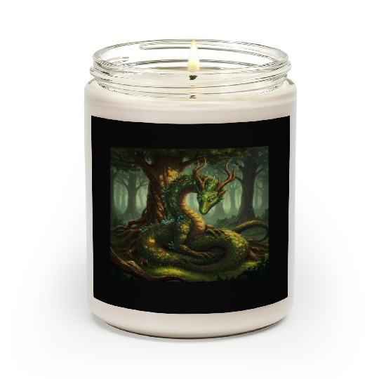 Enchanted Forest Serpent Design Scented Candles
