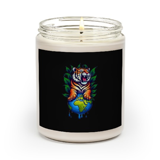 Tiger Earth Embrace ✦ Eco Accessory ✦ Vibrant Scented Candles