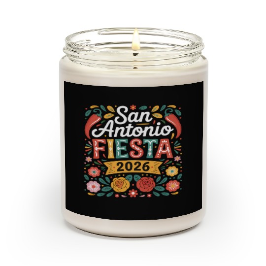 San Antonio 2026 Fiesta Cinco De Mayo Texas Scented Candles