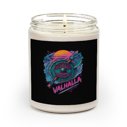 Viking Valhalla Norse Retro Vaporwave Scented Candles