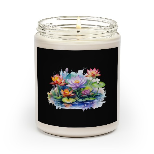 Retro Zen Lotus Buddha Meditate Scented Candles