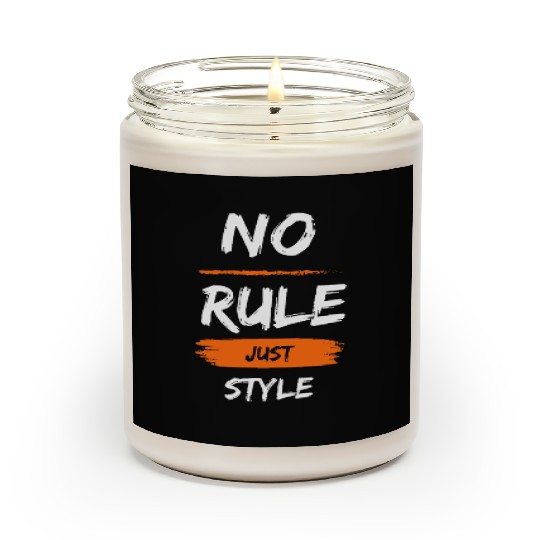No Rule Just Style – Bold Youth Streetwear Scented Candles