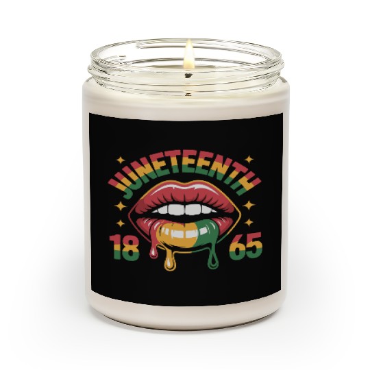 Juneteenth 1865 Rasta Lips Scented Candles