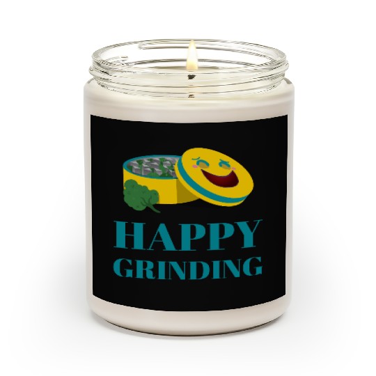 Cheerful Smiling Pills and Broccoli Design Scented Candles