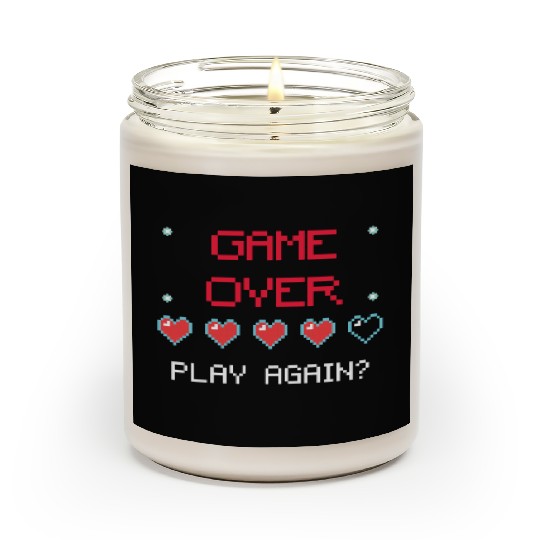 Game Over , Play Again ? Pixel Art Scented Candles