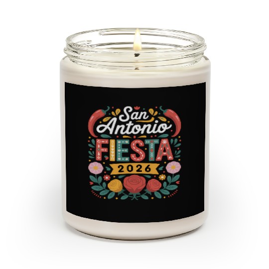 San Antonio 2026 Fiesta Cinco De Mayo Texas Scented Candles