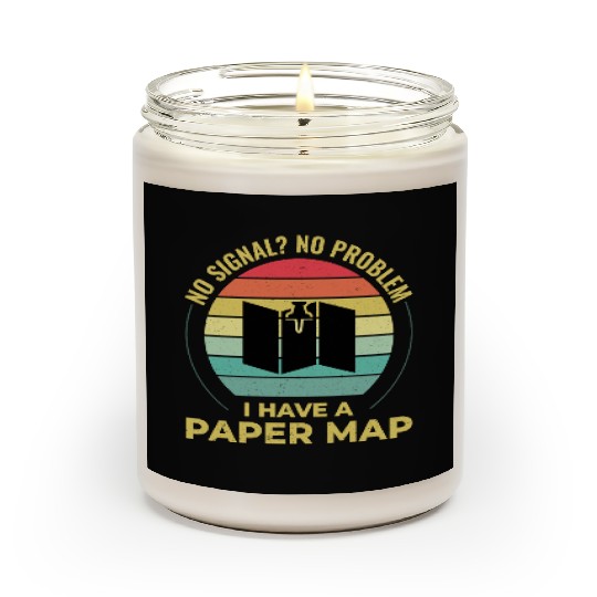 GIS Analyst Map Pin Sunset Retro Scented Candles