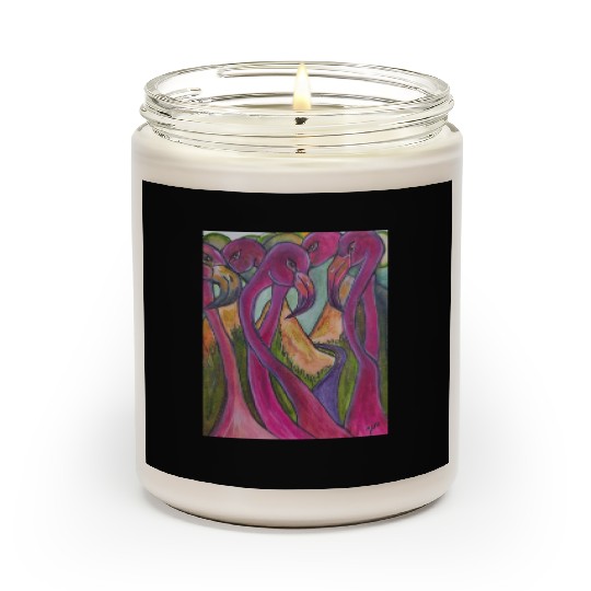 Pink Flamingo Scented Candles
