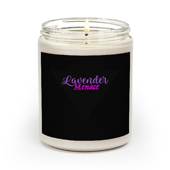 Lavender Menace Black Triangle Scented Candles