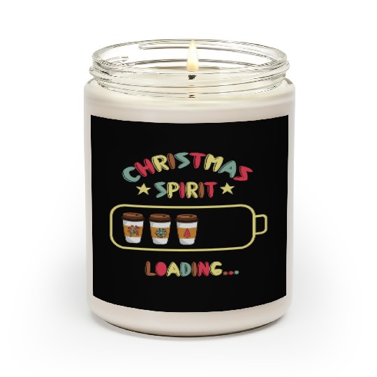 Christmas Spirit Loading X mas Coffee Scented Candles