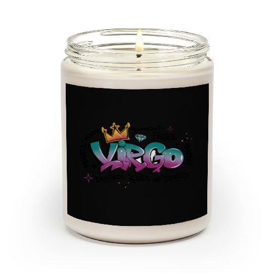 Virgo Graffiti Zodiac Art Scented Candles