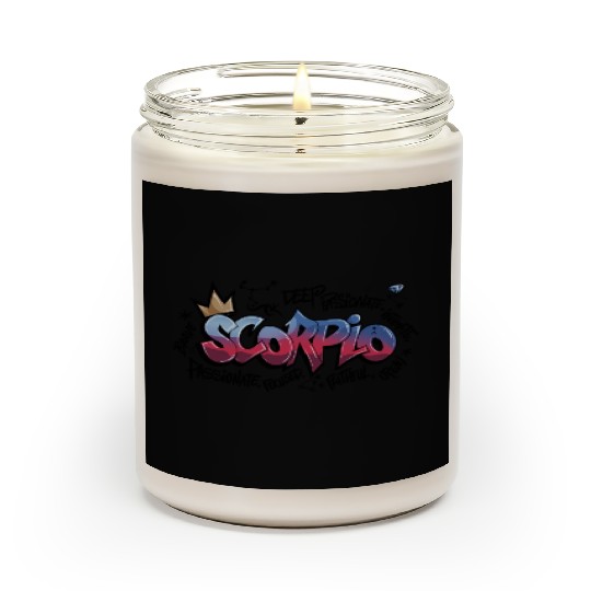 Scorpio Graffiti Zodiac Art Scented Candles