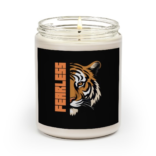 Fearless Tiger Graphic Scented Candles