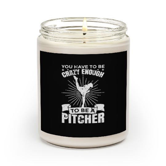 Baseball Pitcher Scented Candles