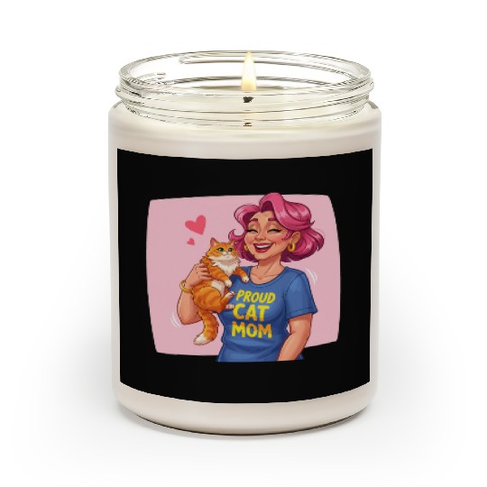 Proud Cat Mom Style Scented Candles