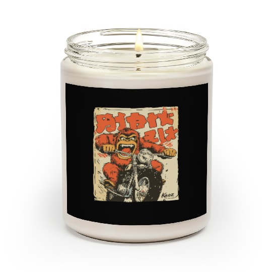 Monkey Mayhem – Vintage Ape on a Motorcycle Scented Candles