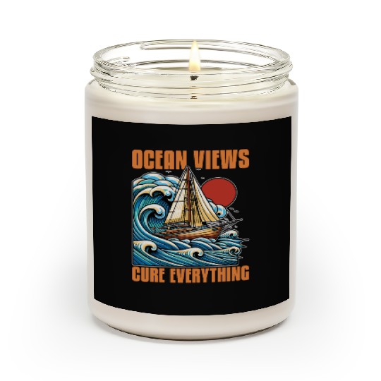 Sailing Ocean Views Cure Everything Fisherman Scented Candles