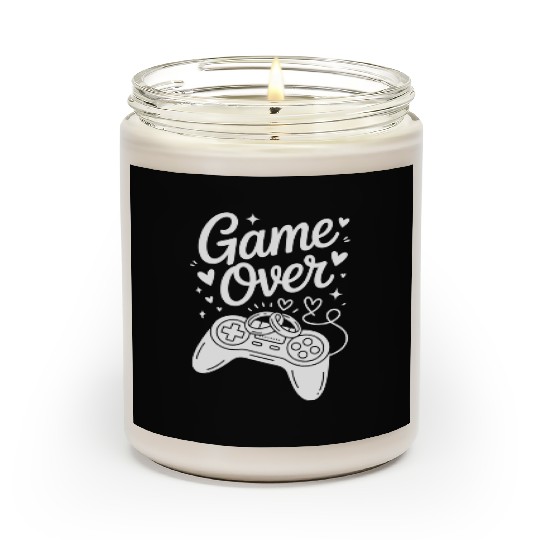 Game Over Wedding Gamer Rings Controller Scented Candles
