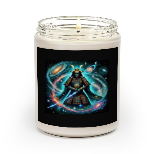 Celestial Samurai Warrior Galaxy Sword Art Scented Candles