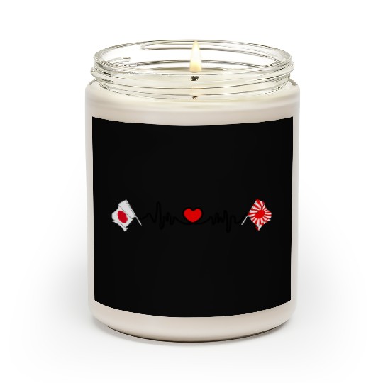 Heartbeat with Japan & Rising Sun Scented Candles