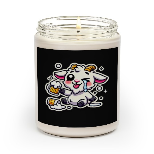 Drunk Wasted Hangover Goat Scented Candles